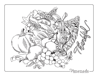 Free thanksgiving coloring pages for kids adults