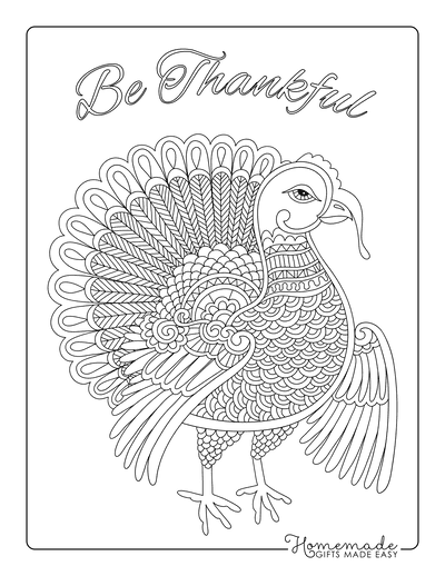 Free thanksgiving coloring pages for kids adults