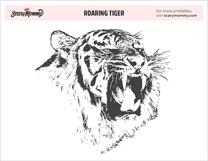Tiger coloring pages for the days youre feeling fierce