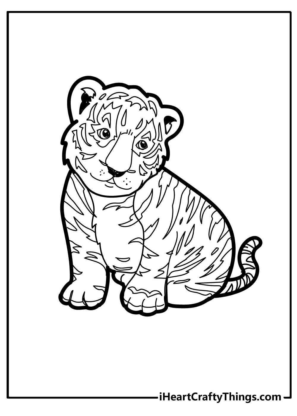 Printable tiger coloring pages free printables