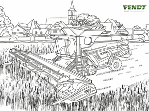 Tractor coloring pages