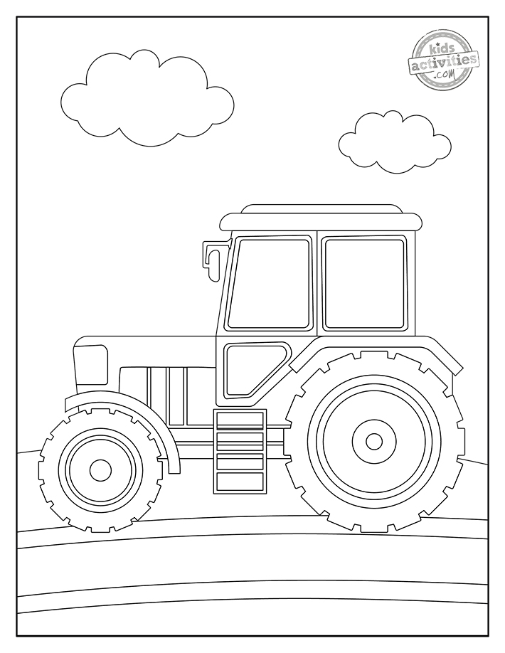 Free printable tractor coloring pages kids activities blog