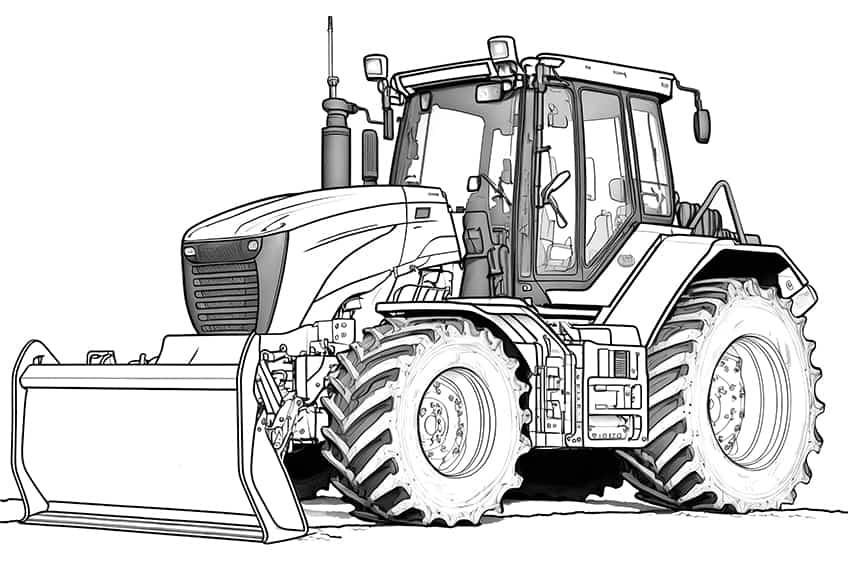 Tractor coloring pages