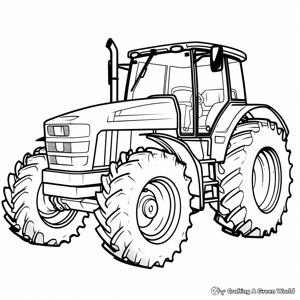 Tractor coloring pages