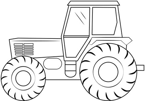 Tractor coloring page free printable coloring pages