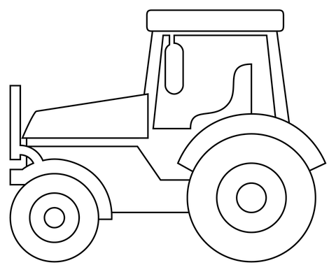 Tractor coloring page free printable coloring pages