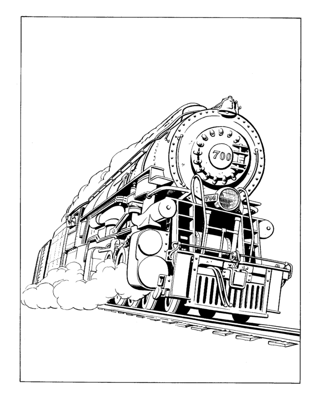 Railroad coloring pages