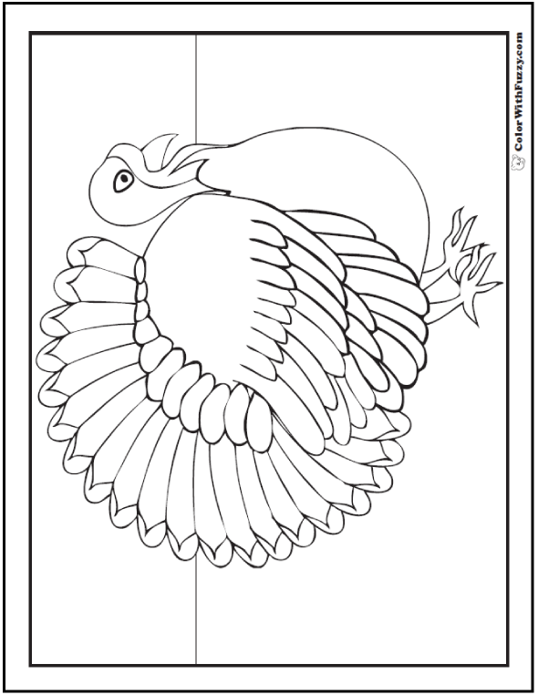 Turkey coloring pages digital interactive thanksgiving printables