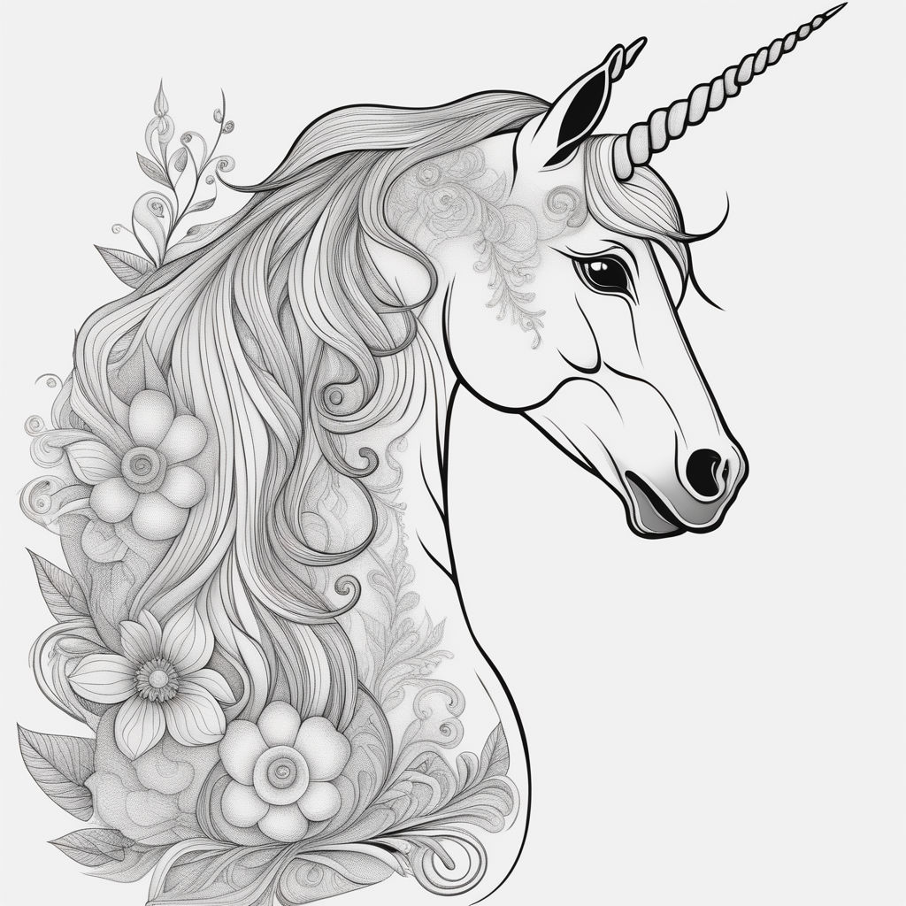 A realistic unicorn tattoo with some form of beer incorporated