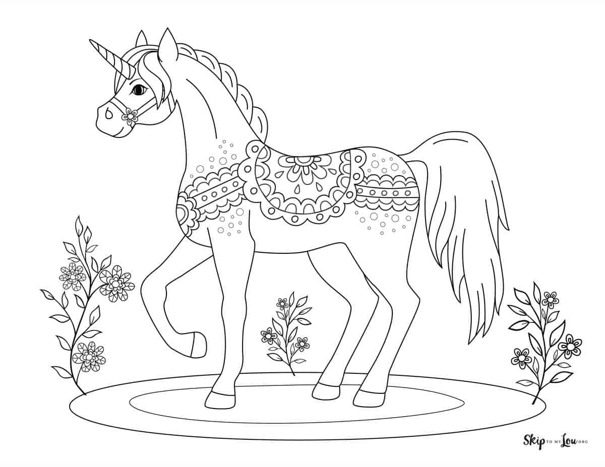 Magical unicorn coloring pages print for free skip to my lou