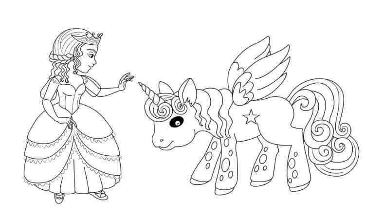 Simple unicorn coloring pages ideas for year old rlearnabc