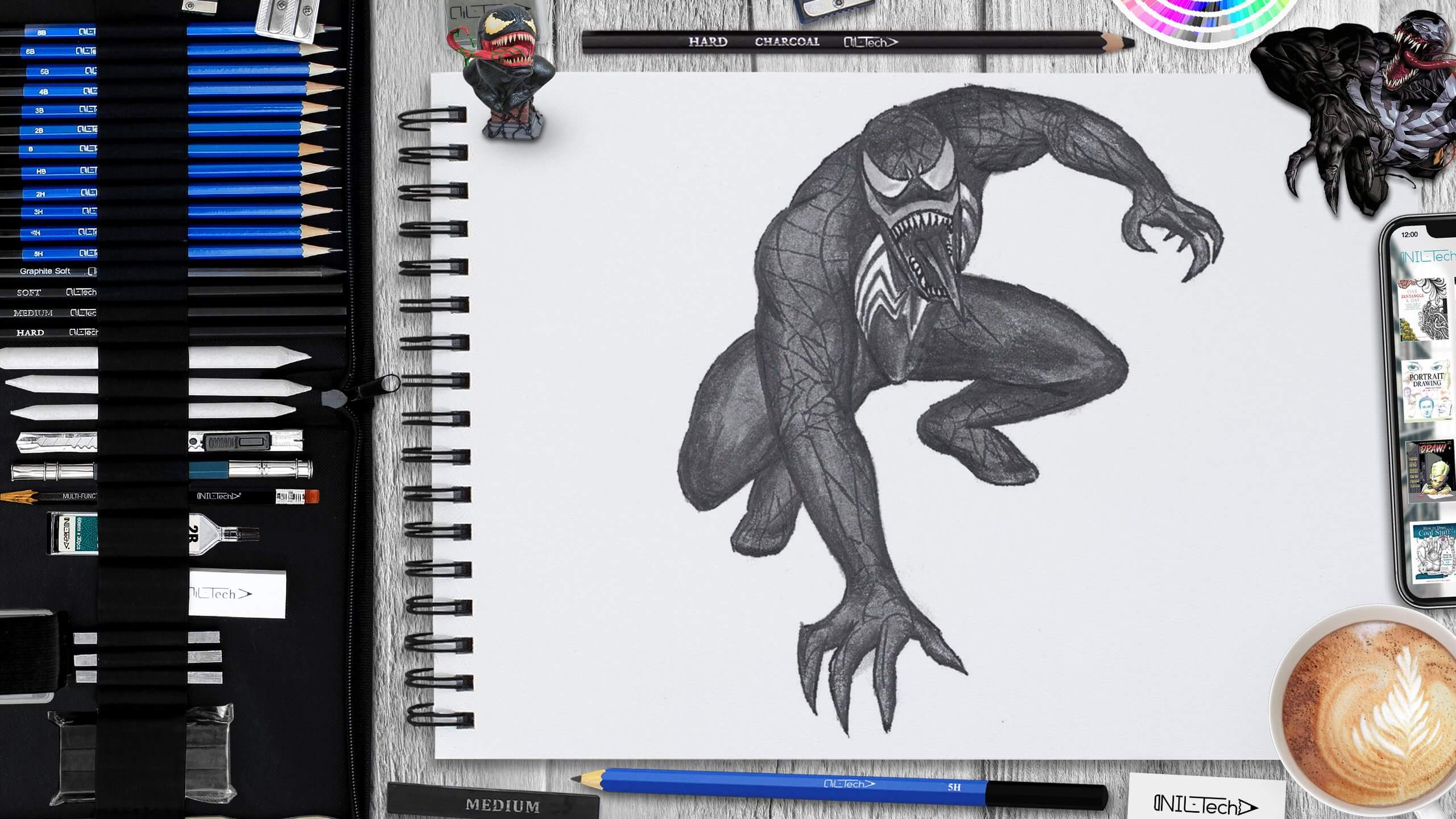 How to draw venom nil tech