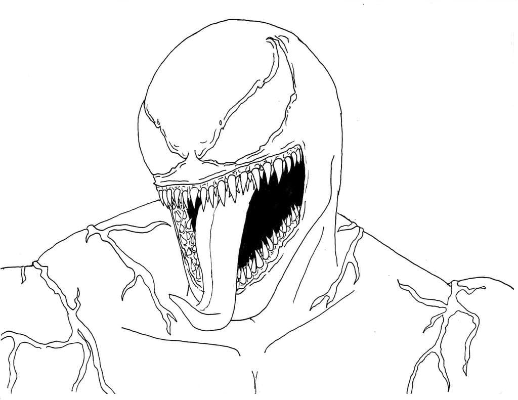 Venom coloring pages coloring pages free printable