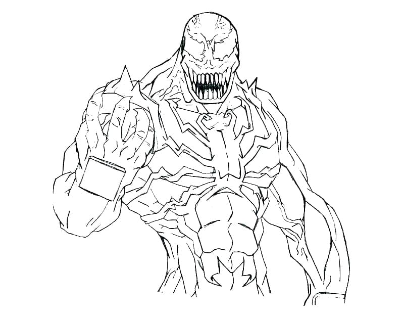 Venom coloring pages printable coloring pages for boys