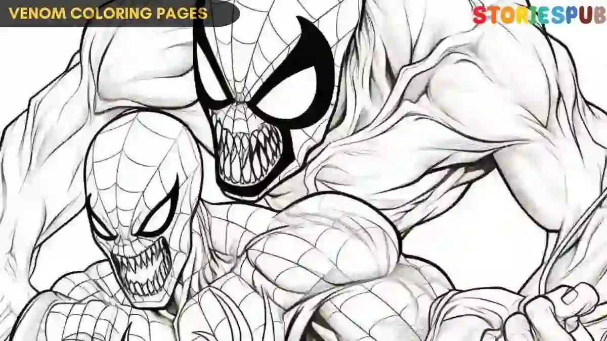 Free printable venom coloring pages for kids adults