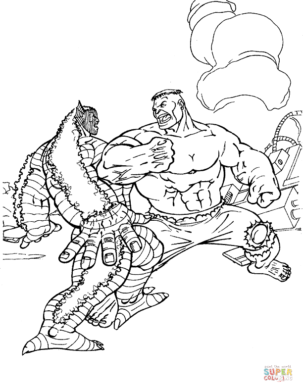 Hulk is the winner coloring page free printable coloring pages