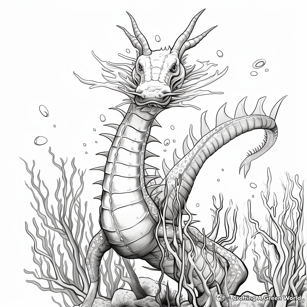 Sea dragon coloring pages