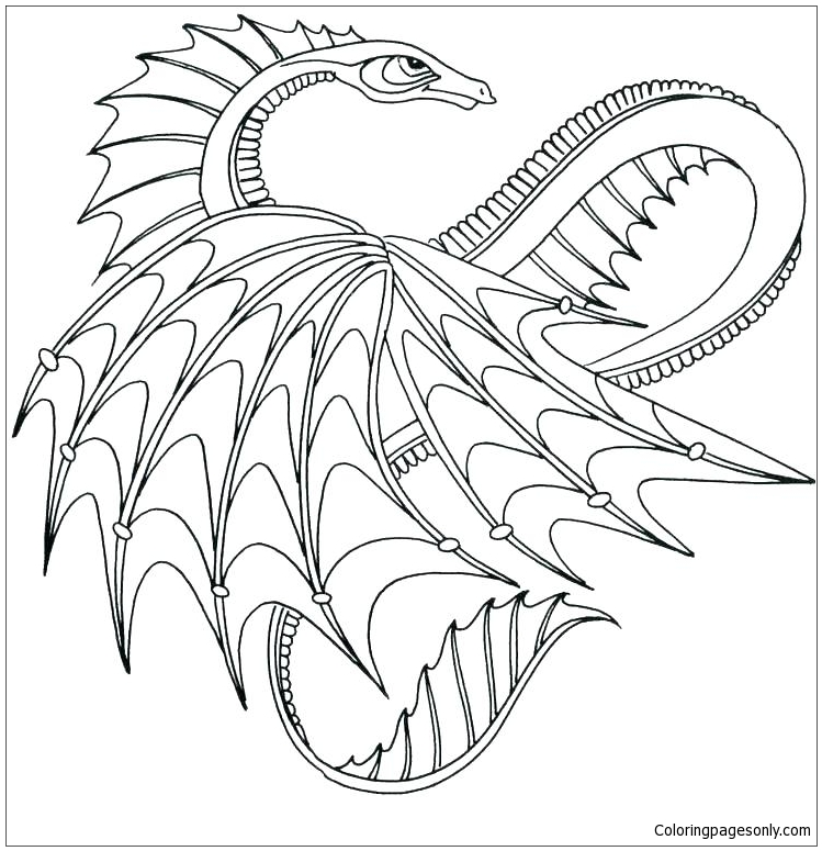 Dragon coloring pages