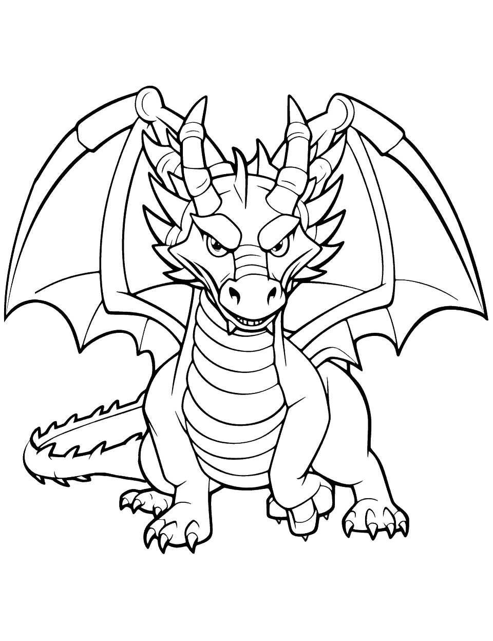 Dragon coloring pages free printable sheets