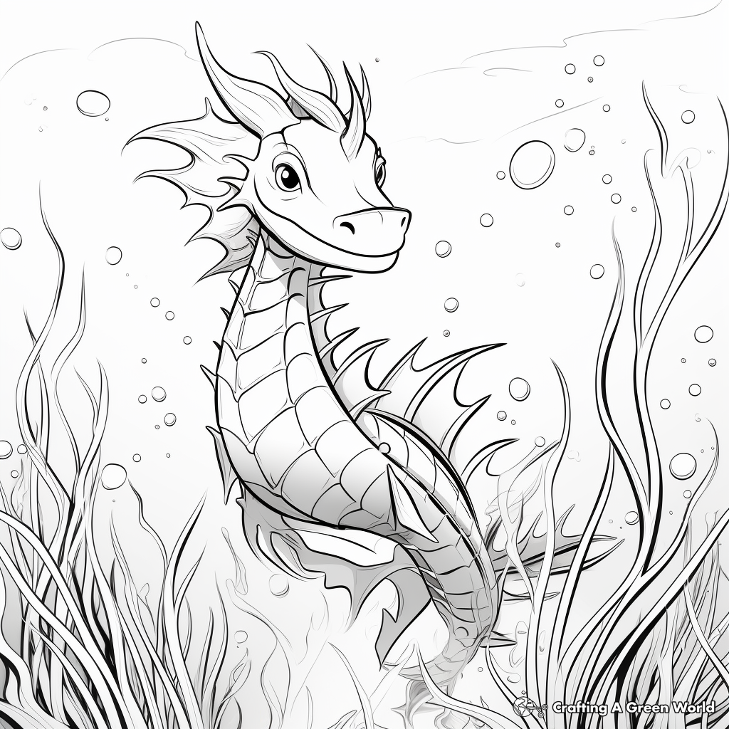 Sea dragon coloring pages