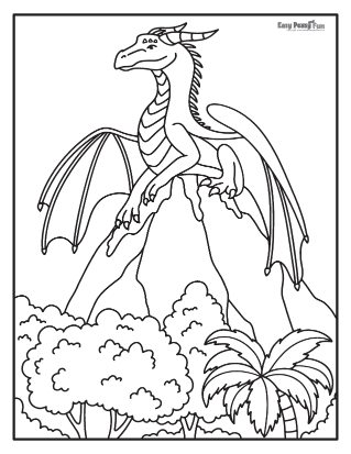 Dragon coloring pages