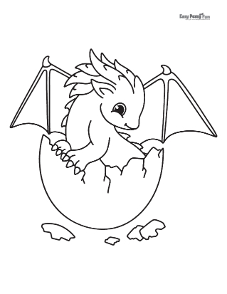 Dragon coloring pages