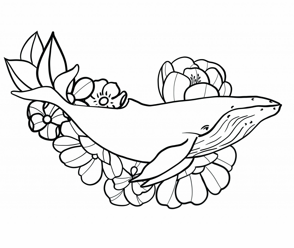 Whale coloring pages printable for free download