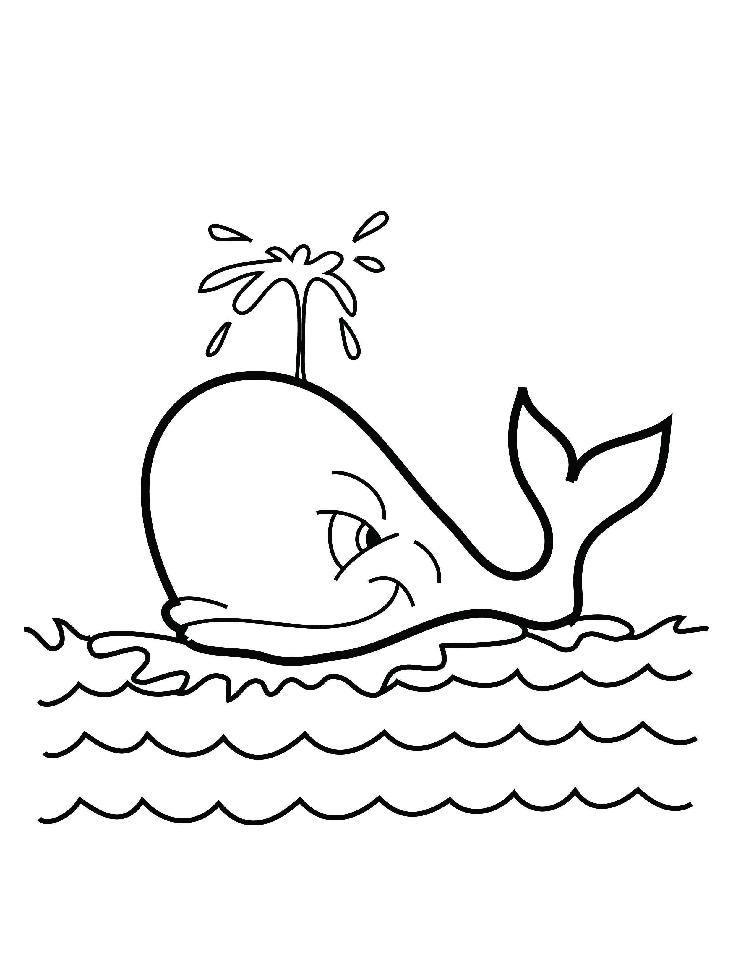 Free printable whale coloring pages for kids