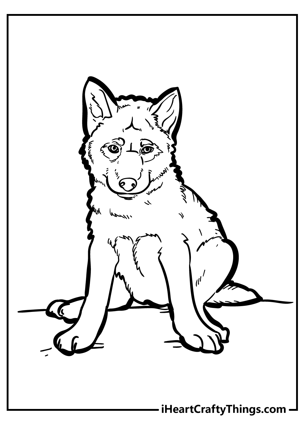 Wolf coloring pages free printables