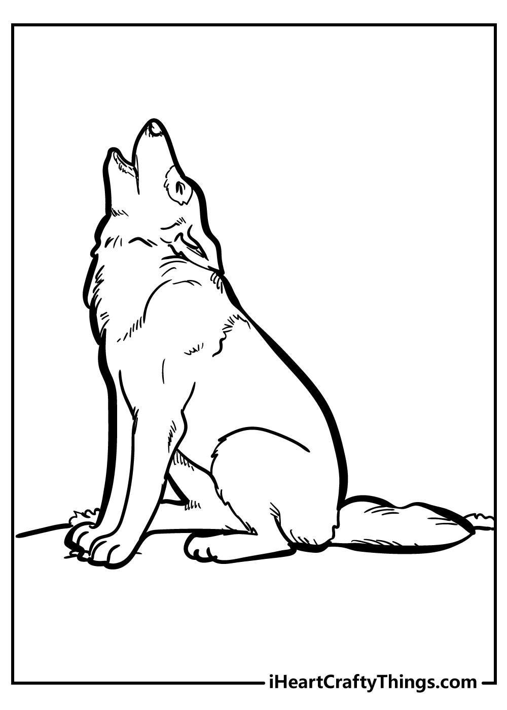 Wolf coloring pages free printables