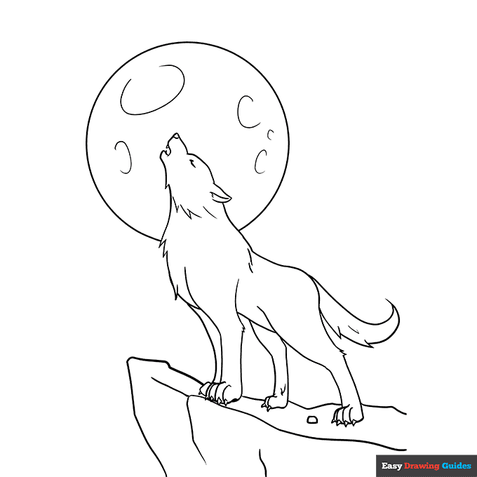 Free printable wolf coloring pages for kids