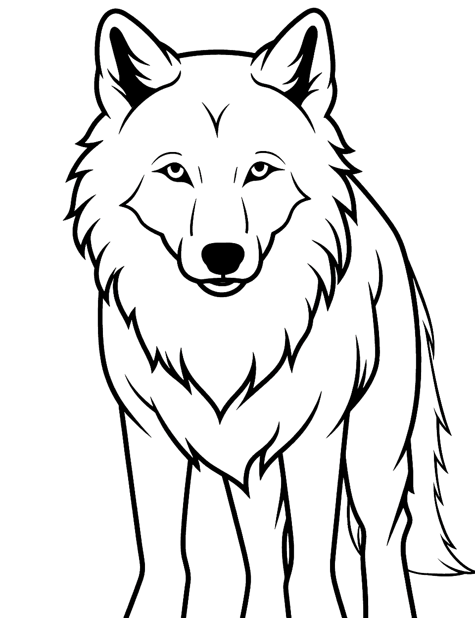 Wolf coloring pages free printable sheets