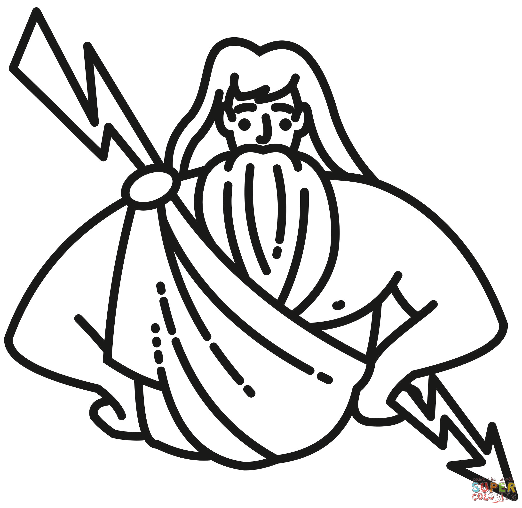 Zeus coloring page free printable coloring pages