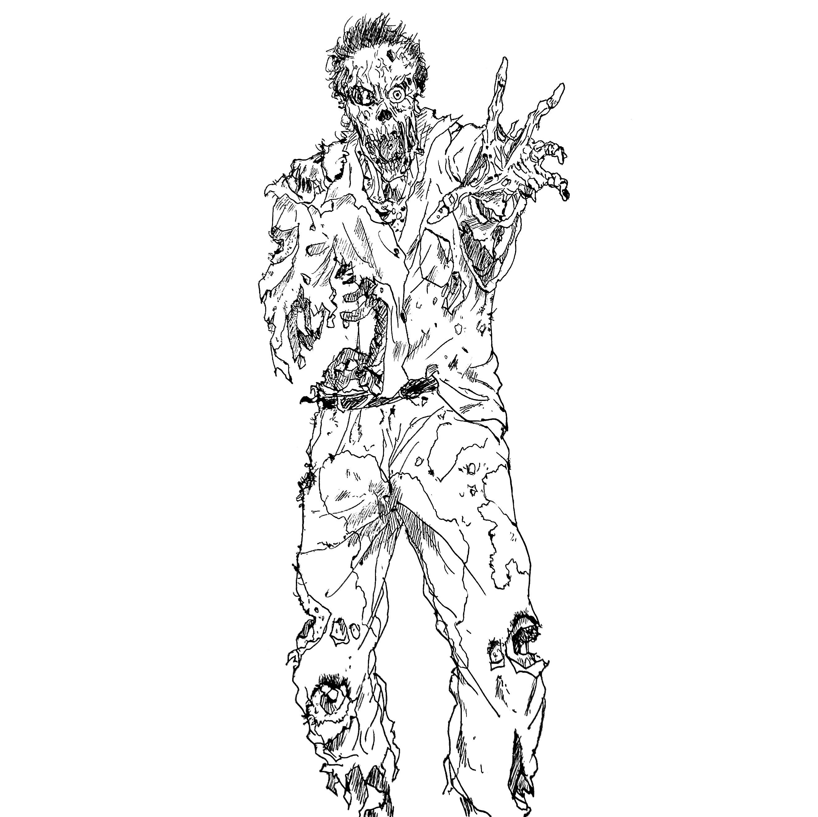 Zombie a halloween hangover post rconceptart