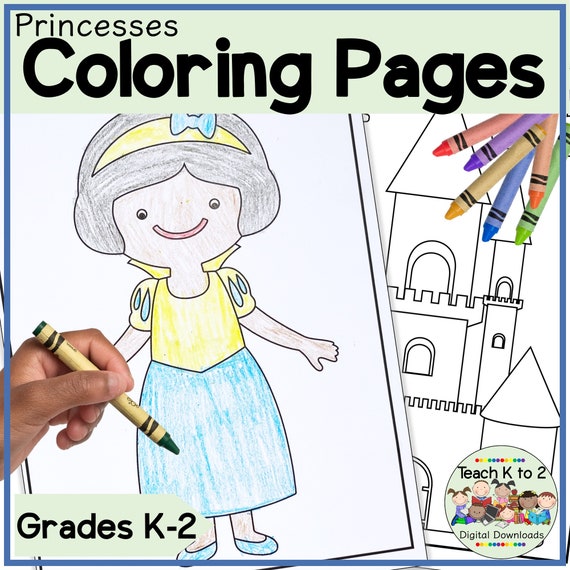 Princess coloring pagesprintable princess coloring pages for grades k