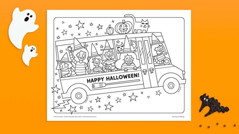 Halloween coloring pages grab our free download