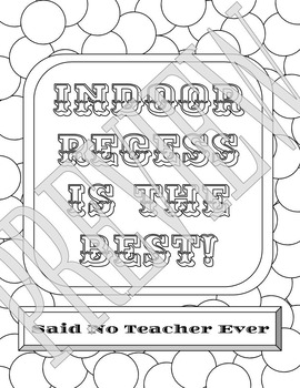 Said no teacher ever coloring page