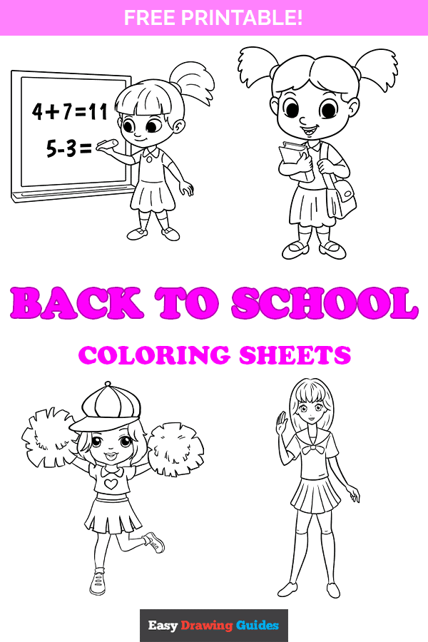 Free printable back to school coloring pages for kids