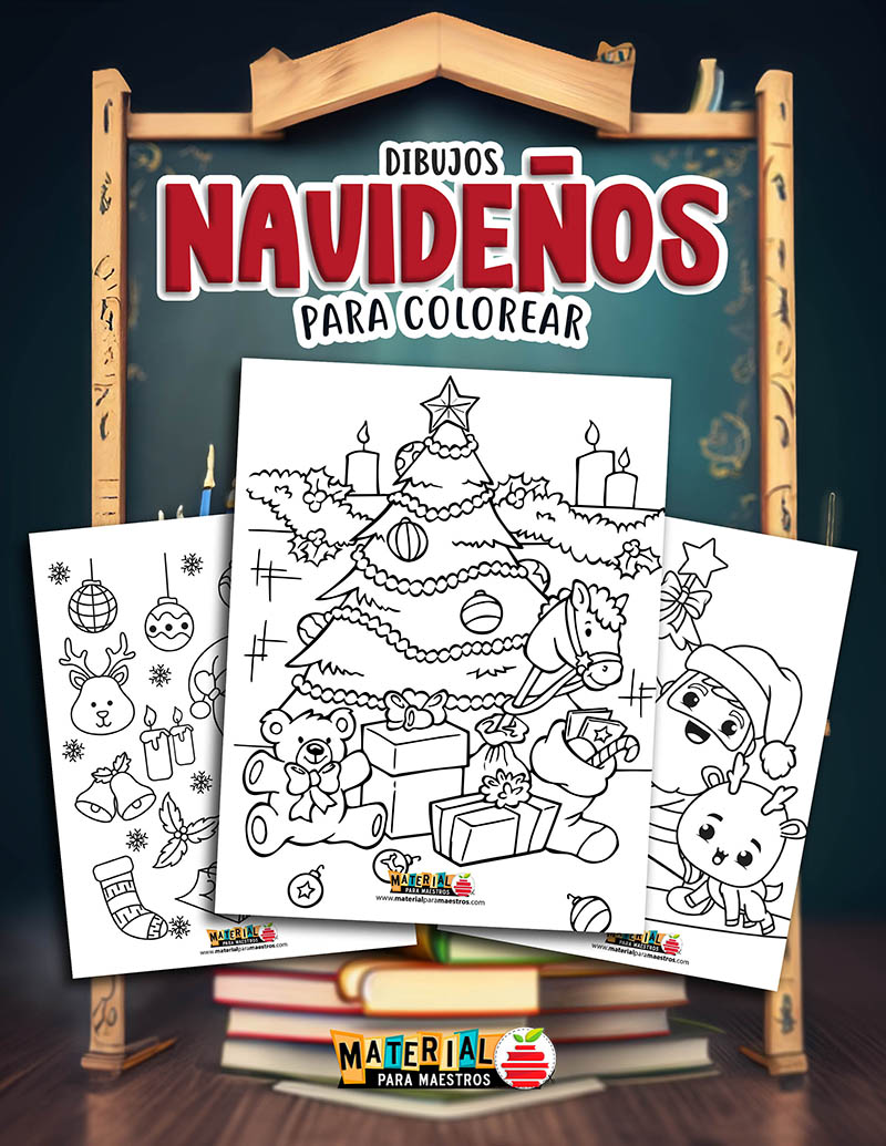 Dibujos navideãos para colorear