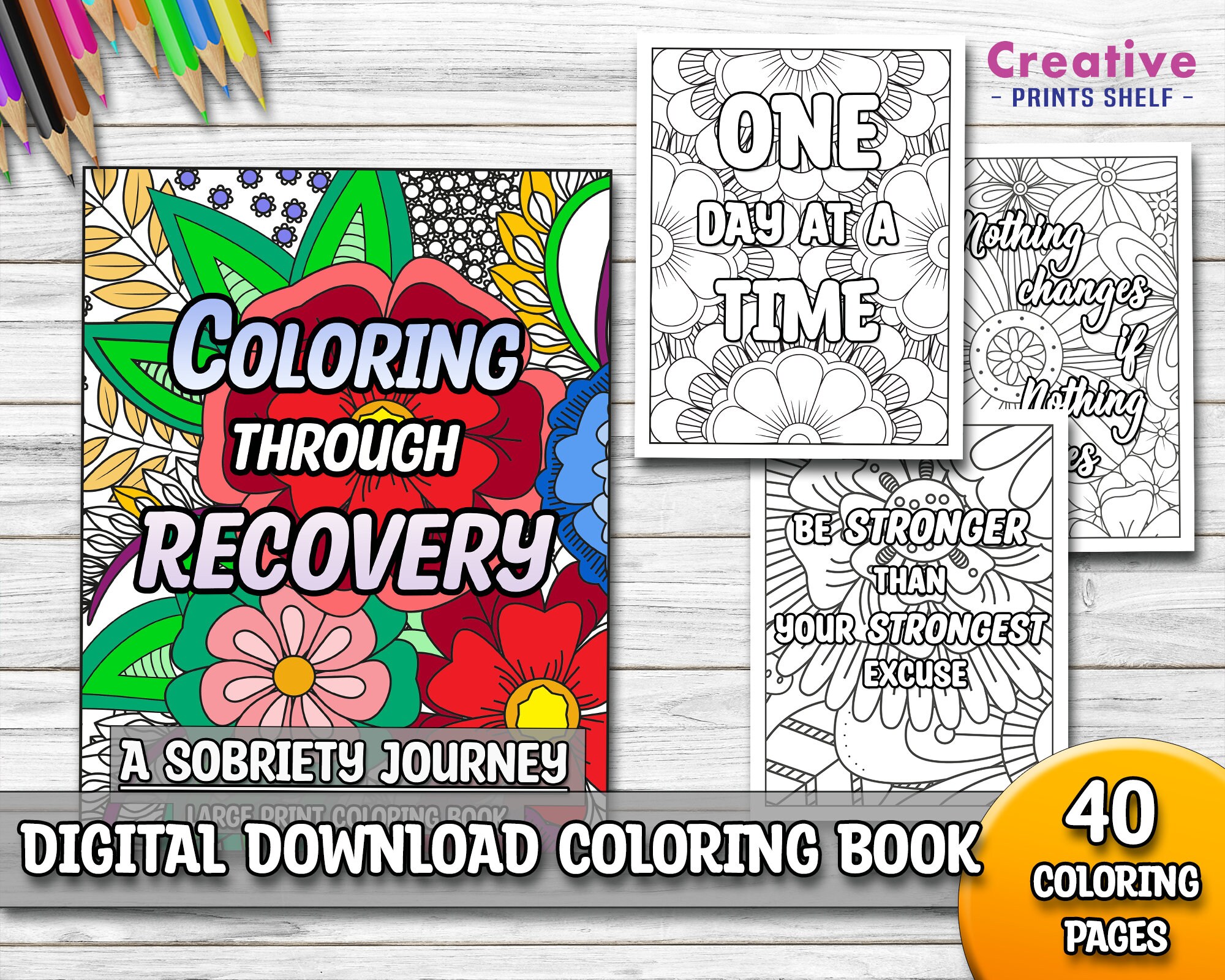 Recovery coloring pages