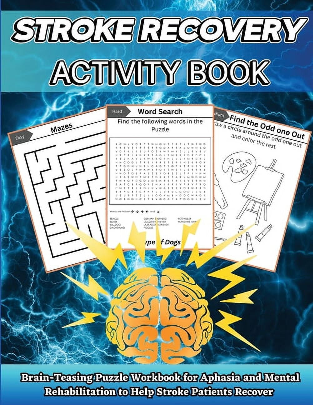 Stroke recovery activity book brain