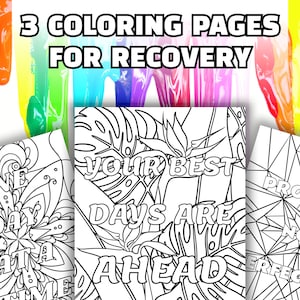 Recovery coloring pages