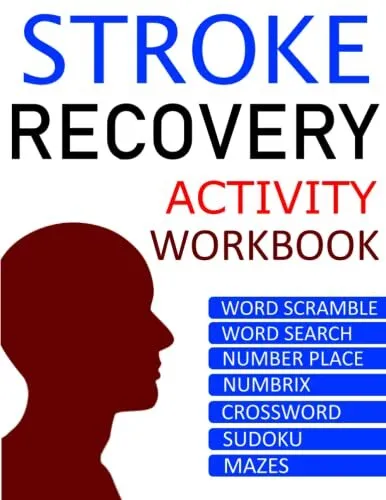 Stroke recovery activity workbook puzzles for stroke patients by rase merd