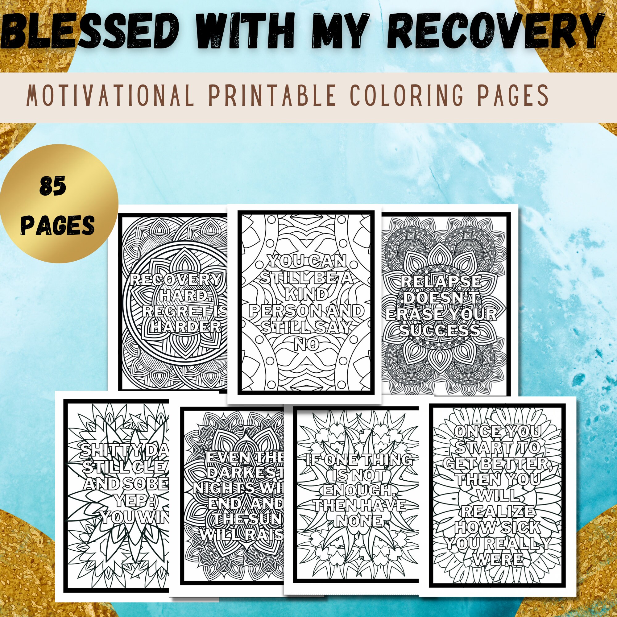 Recovery coloring pages