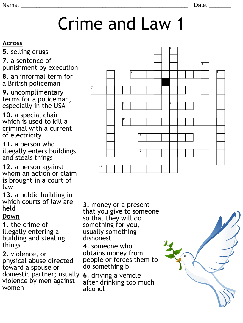 Addiction recovery crossword