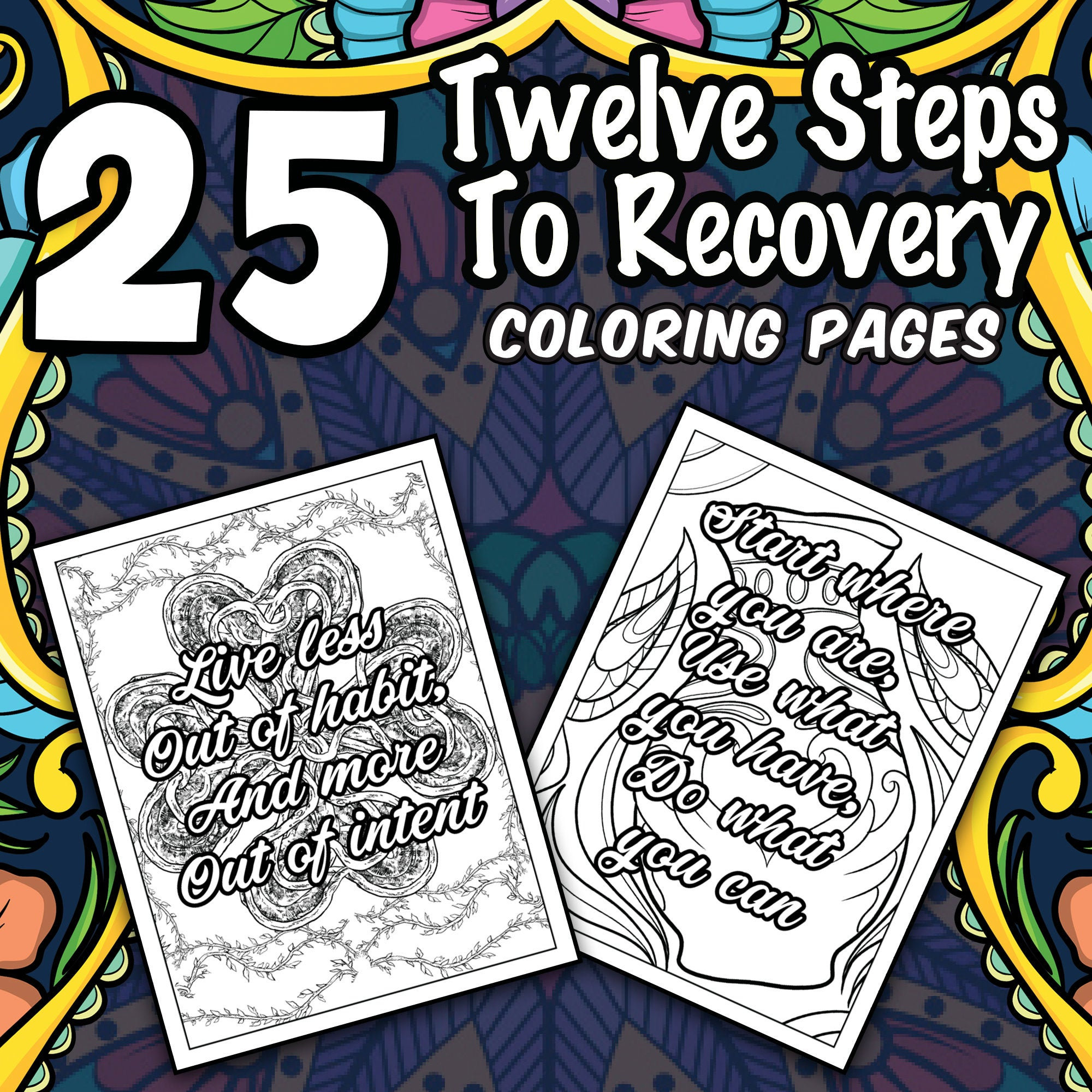 Recovery coloring pages