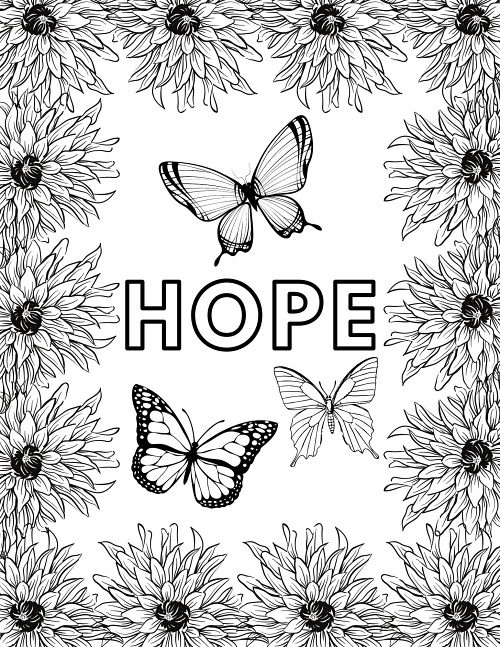 Free hope coloring pages to encourage you