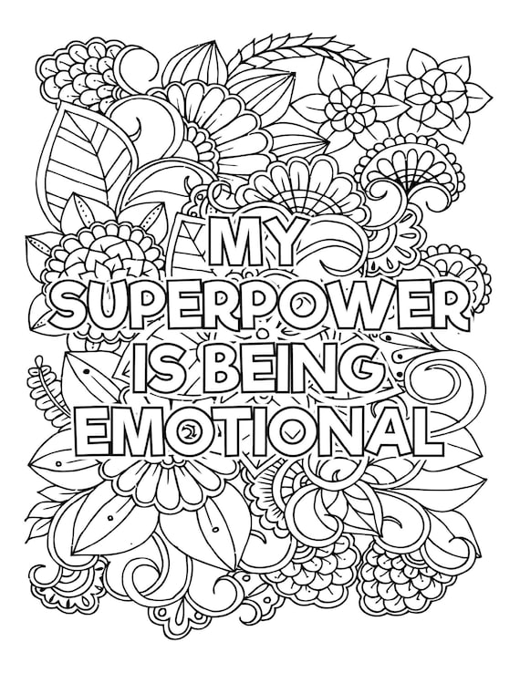 Printable healing recovery coloring pages motivational healing quotes adult kid coloring digital print