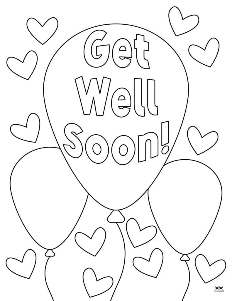 Get well soon coloring pages