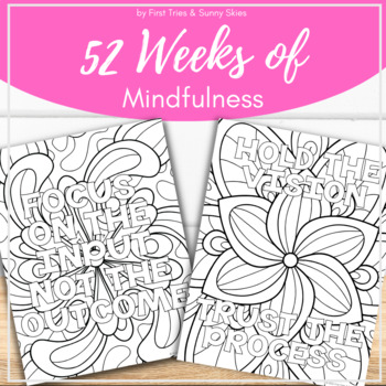 Printable mindfulness coloring pages